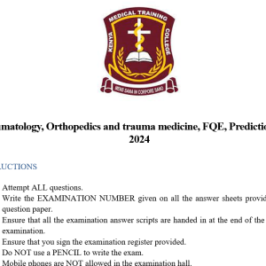 Traumatology, Orthopedics and trauma medicine, FQE, Predictions, Jan 2024