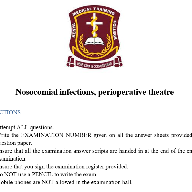 Nosocomial infections, perioperative theatre
