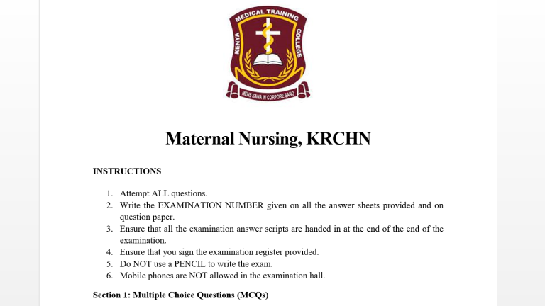 Maternal Nursing, KRCHN