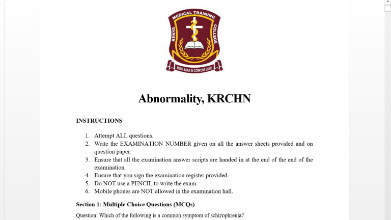 Abnormality, KRCHN