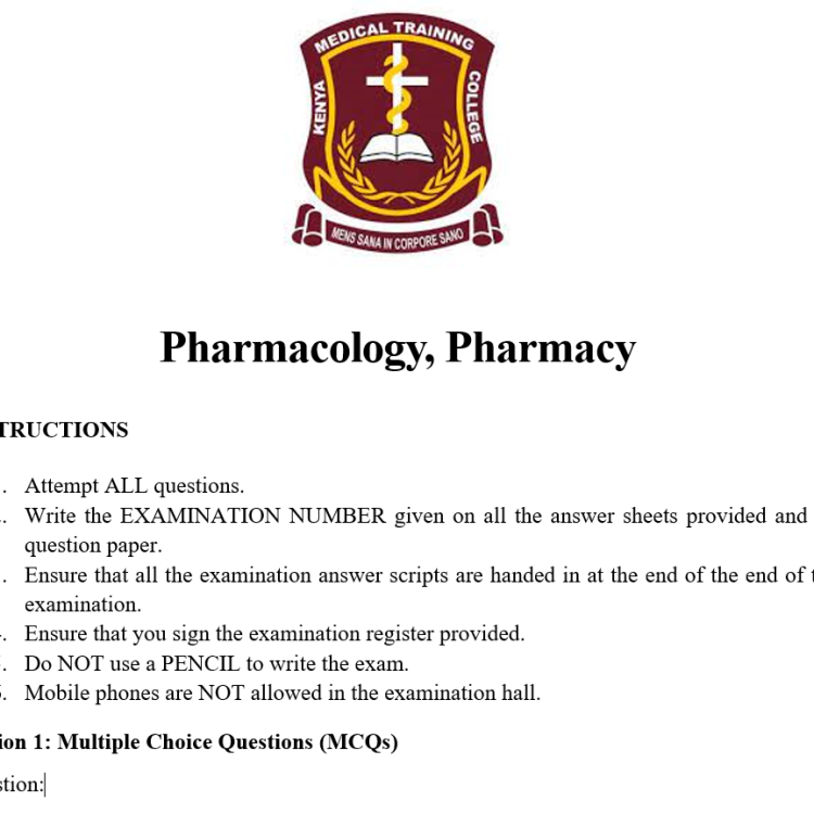 Pharmacology, Pharmacy