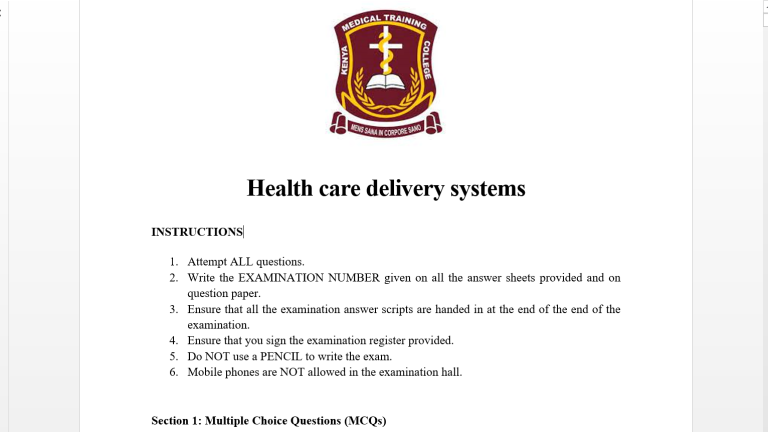 Health care delivery systems